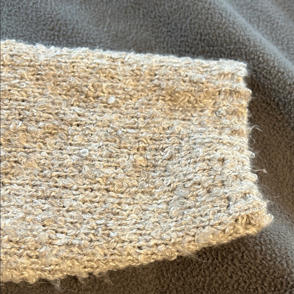 Cozy Gray Knit Cardigan - Picture 9 of 10